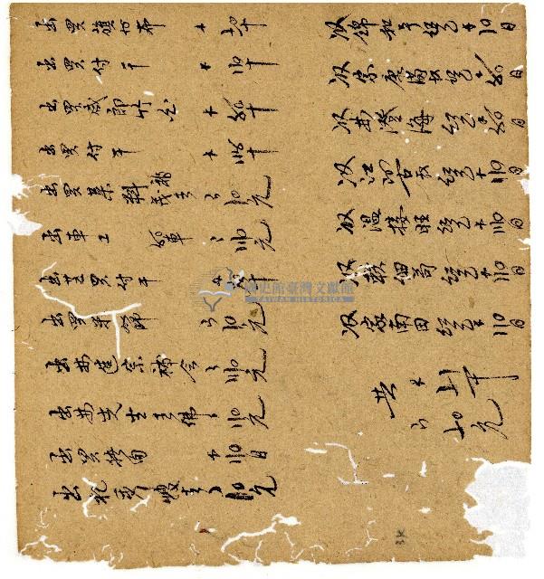 光緒十年陳協和號出入數簿藏品圖，第34張