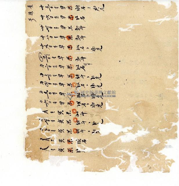 同治年間分類帳簿藏品圖，第64張