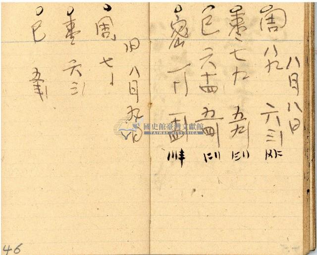 昭和十九年三級上茶葉組合帳簿藏品圖，第44張