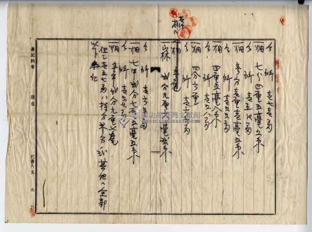 昭和十五年廖山邦土地賣買豫約契約書藏品圖，第4張