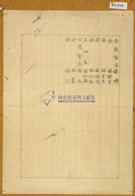 明治三十九年共業土地臺帳謄本藏品圖，第4張