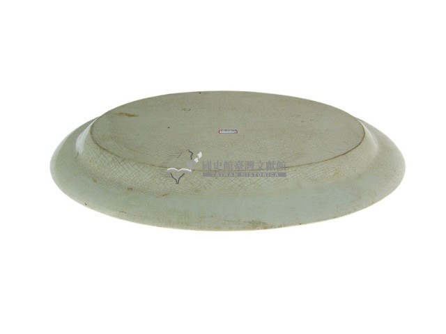 藍口白瓷橢圓形盤（多件）藏品圖，第4張