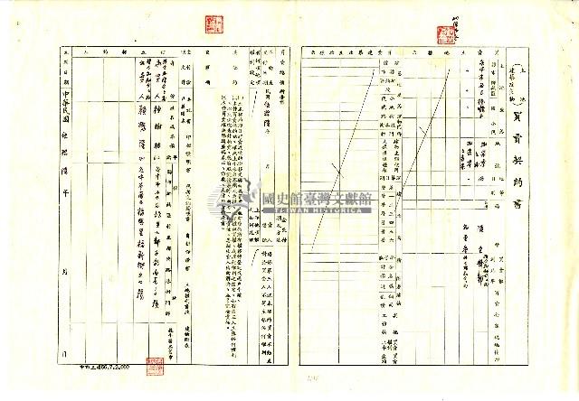 民國五十六年賴樹根及賴懋隆都市土地所有權移轉登記現值申請書藏品圖，第4張