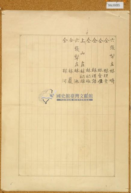 明治三十九年共業土地臺帳謄本藏品圖，第4張