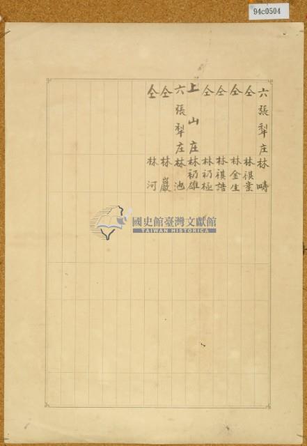 明治三十九年共業土地臺帳謄本藏品圖，第4張