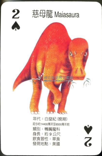 恐龍撲克牌1藏品圖，第4張
