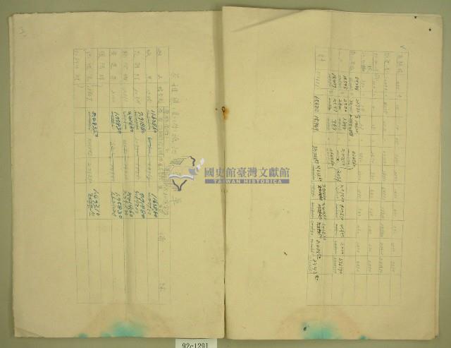 民國四十四年分茶租徵收清冊副本藏品圖，第4張