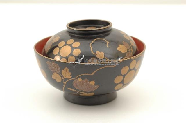 木胎圓形黑漆地蓋椀藏品圖，第4張