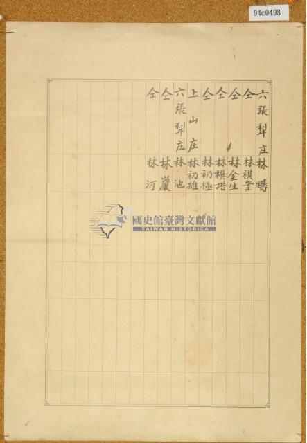 明治三十九年共業土地臺帳謄本藏品圖，第4張