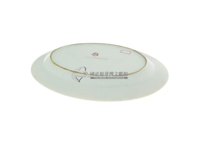 彩繪印花折枝花卉紋橢圓形盤（多組）藏品圖，第4張