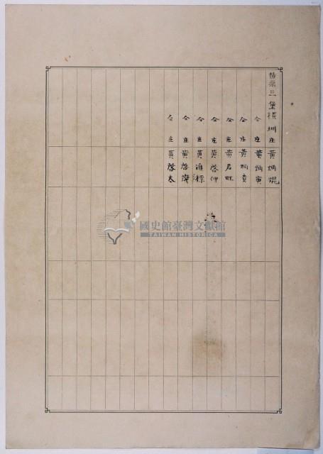 明治三十六年共業土地臺帳謄本藏品圖，第4張