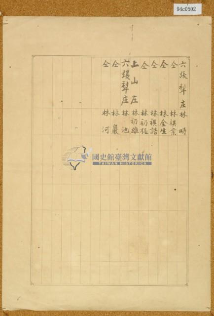 明治三十九年共業土地臺帳謄本藏品圖，第4張