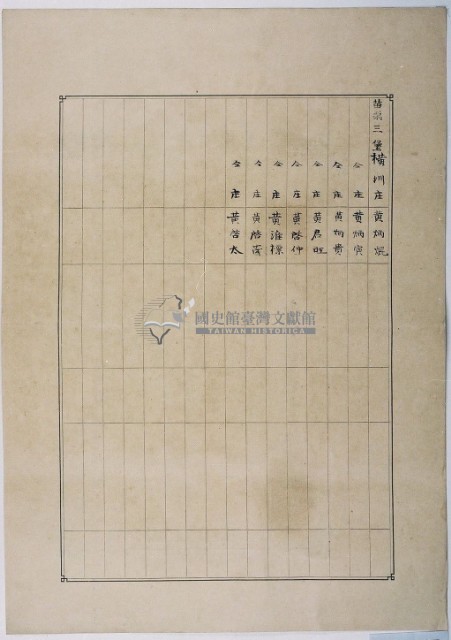 明治三十六年共業土地臺帳謄本藏品圖，第4張