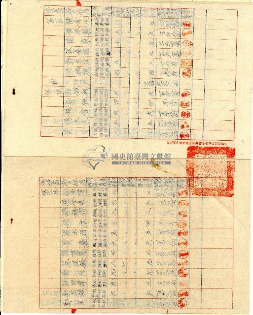 民國三十六年鹿港場春季塩民恩塩清單藏品圖，第4張