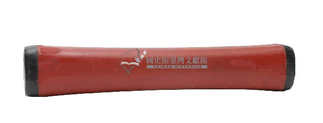 深紅竹製單人皮枕藏品圖，第4張