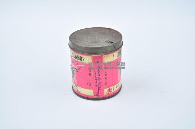 寶島牌香菸鐵製帶蓋圓柱狀盒藏品圖，第4張