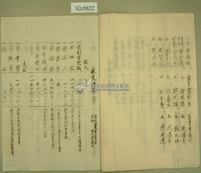 大正二年貸借對照表、損益計算書、收支決算書藏品圖，第4張