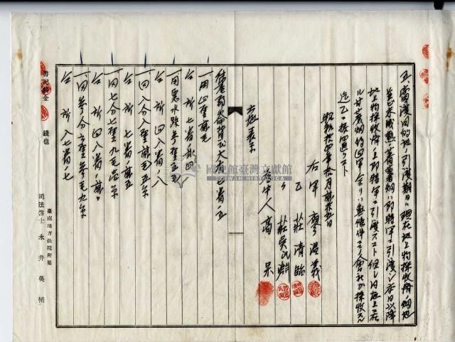 昭和十四年廖溫義土地賣買契約書藏品圖，第14張