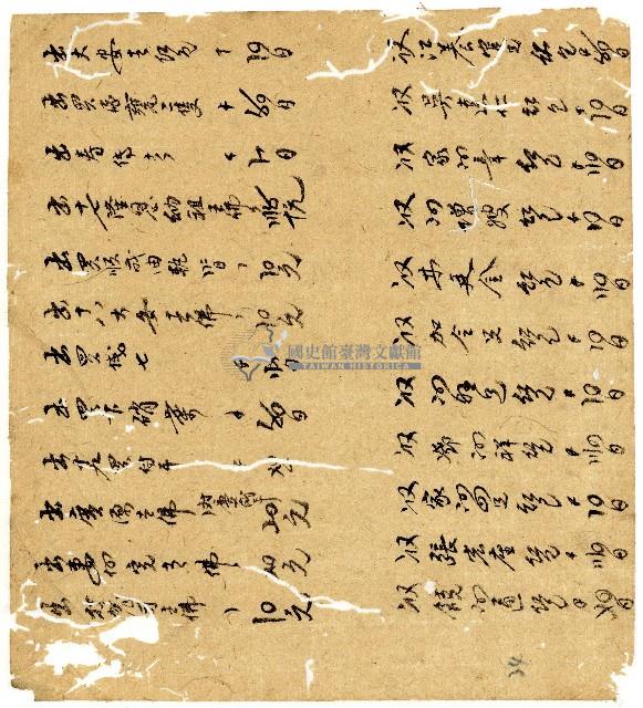 光緒二年陳協和號出入數簿藏品圖，第35張