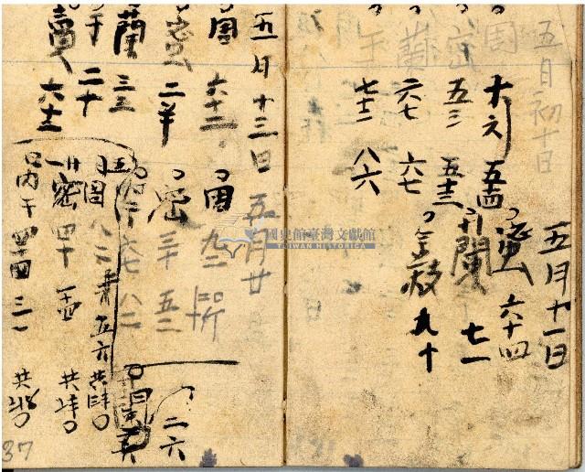 昭和十九年三級上茶葉組合帳簿藏品圖，第35張