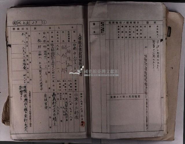 入營應召者臺帳一冊藏品圖，第5張