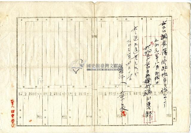 大正三年黃長與林查某因借貸問題所寫之答辯書藏品圖，第5張