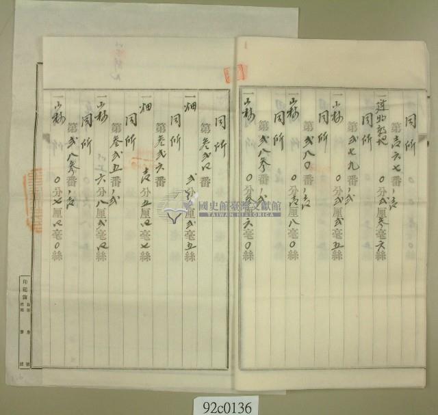 大正十三年范朝燈共有權壹部賣渡証書藏品圖，第5張