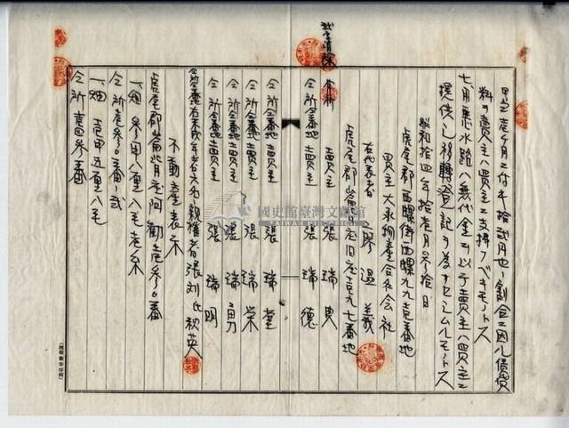 昭和十四年廖溫義賣買契約書藏品圖，第5張