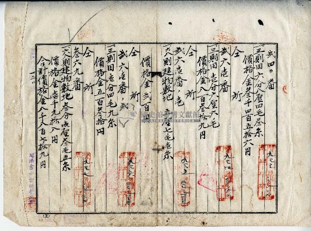 昭和十年林清沛土地所有權保存登記申請書藏品圖，第5張