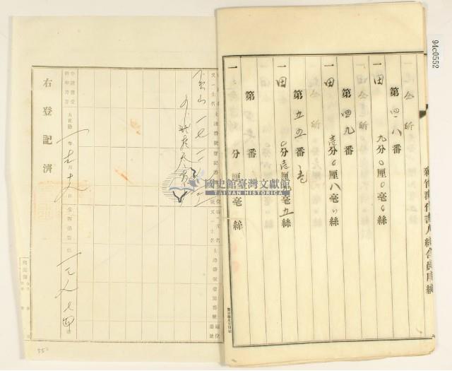 大正十一年十二月十七日林疇胎權變更証書藏品圖，第5張