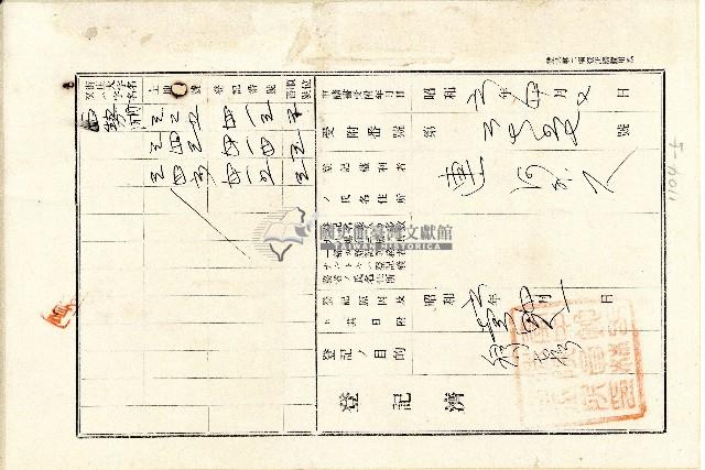 大正元年馬芝堡瓦磘庄相續人顏田業主權相續登記申請藏品圖，第5張