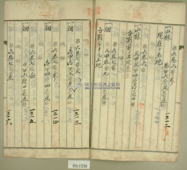 大正十四年范洪漢等土地分筆登記申請書藏品圖，第8張