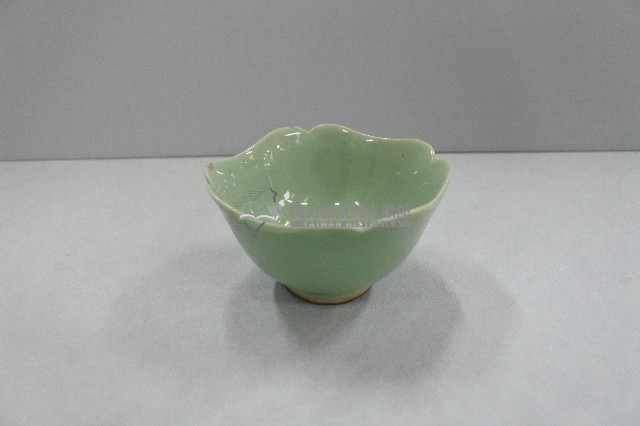 青釉彩繪印文植物紋凹口杯（多件）藏品圖，第8張