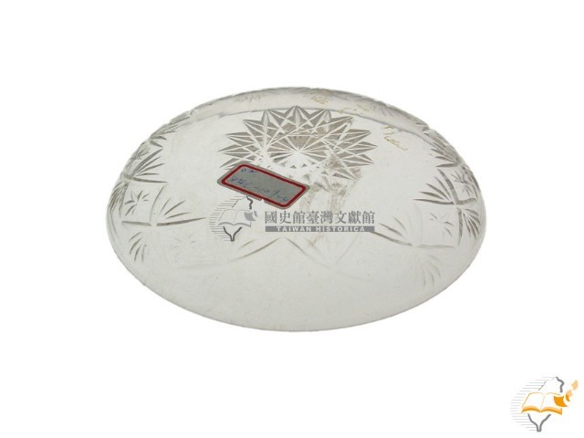 幾何形裝飾紋透明玻璃碟(多組)藏品圖，第8張