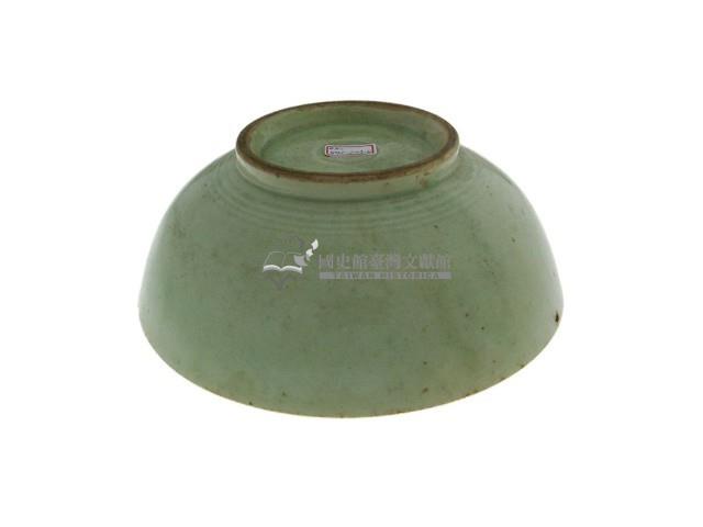 青花彩繪模壓鶴紋花口深腹碗、彩繪寫意山水紋輪花口深腹碗、彩繪寫意山水紋深腹碗藏品圖，第8張