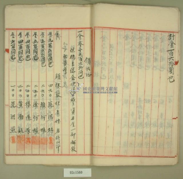 大正十年第一回株主配當金領收證藏品圖，第9張