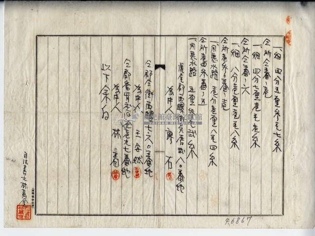 昭和十四年廖溫義賣買契約書藏品圖，第9張