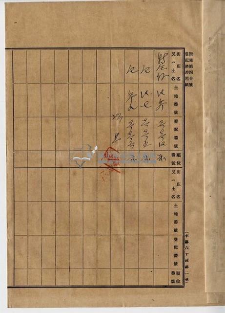 大正二年四月二十四日打貓南堡新庄仔庄陳承對胎借金證書藏品圖，第9張