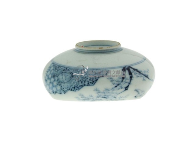 青花錦地庭院紋方型斂口碗（多組）藏品圖，第9張