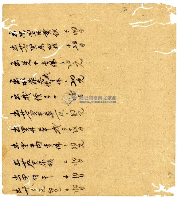 光緒二年陳協和號出入數簿藏品圖，第52張