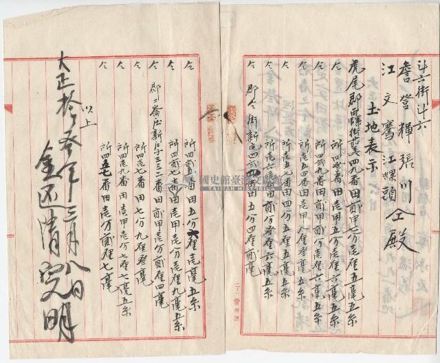 大正十三年廖溫義借用證藏品圖，第2張