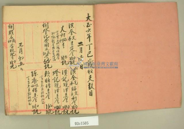 大正六年合記日清簿藏品圖，第2張