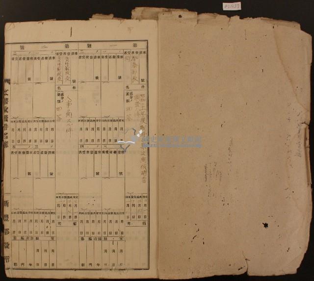 昭和二十年人事收發件名簿藏品圖，第2張