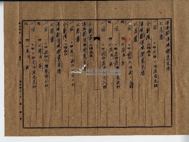 昭和十八年廖溫魁土地分筆登記申請書副本藏品圖，第2張