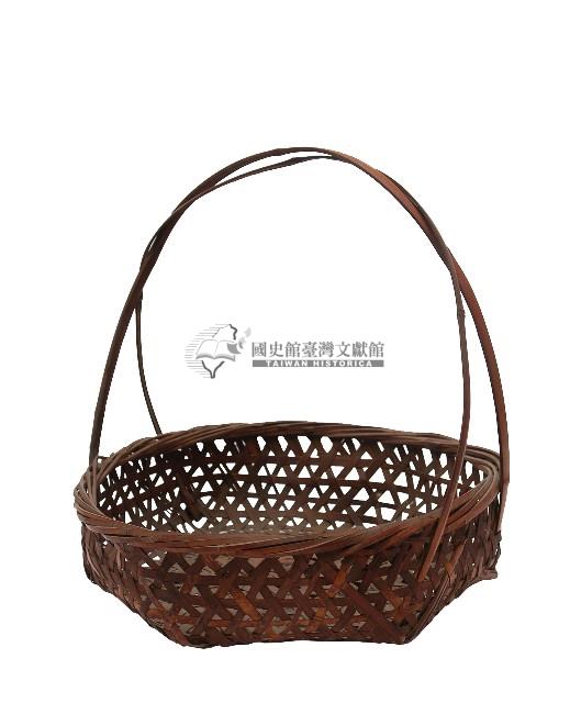 雙編織提把竹編提籃藏品圖，第2張