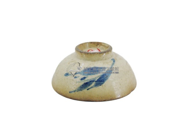 青花葉紋瓷碗藏品圖，第2張