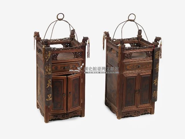 木製方形茶水擔藏品圖，第1張