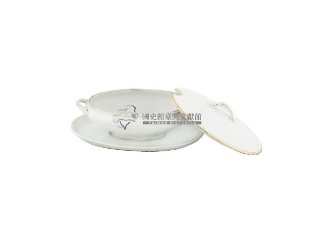 白瓷帶蓋湯碗．盤藏品圖，第2張