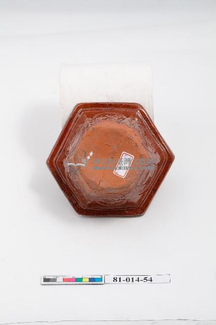 棕釉八角型花盆藏品圖，第2張