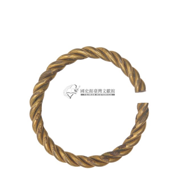 金屬製繩紋手環一對藏品圖，第2張